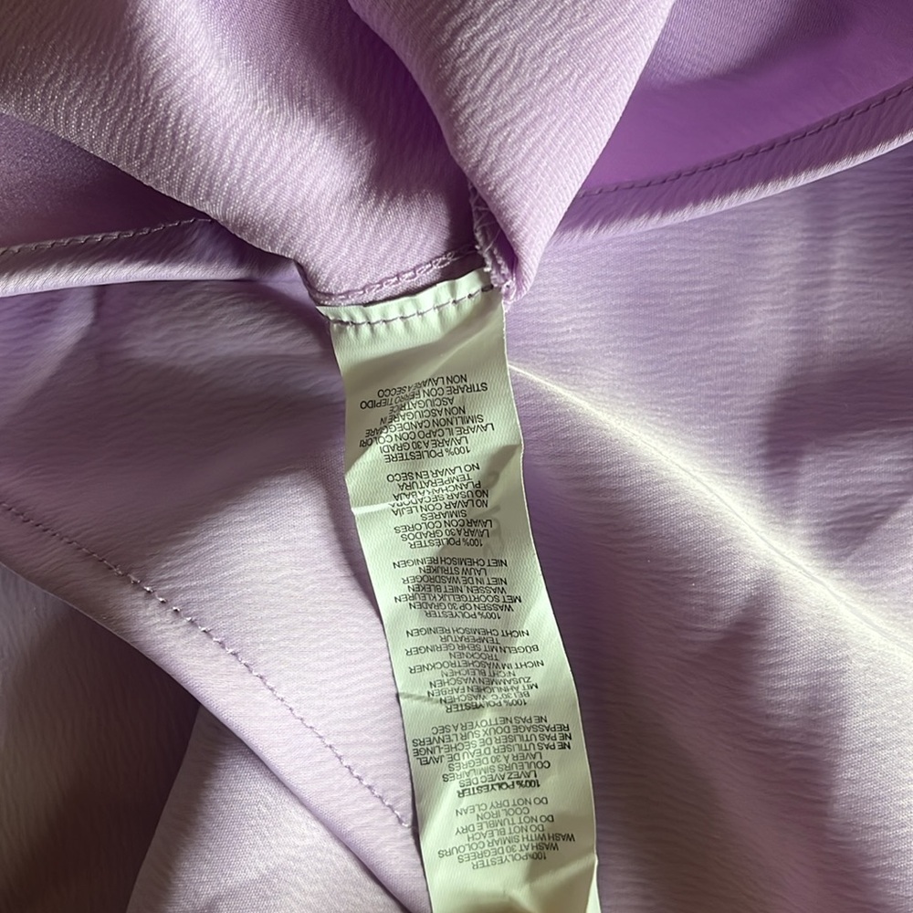 Nasty Gal Lavender Strappy Satin High Waisted Midi Skirt New With Tag Size 10 - Picture 10 of 11
